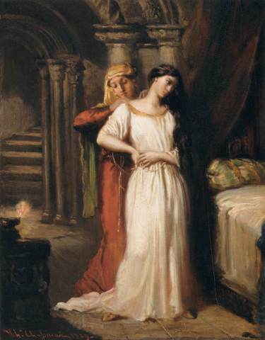 Desdemona Retiring to her Bed, Théodore Chassériau (1849)